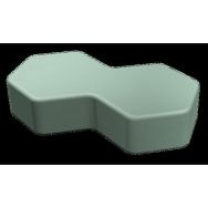 Pouf Honey décagone H20cm LXHXP:86x20x47,5 cm