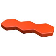 Pouf Honey droit H10cm LXHXP:128,5x10x64,5 cm