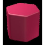 Pouf Honey hexagone H40cm LXHXP:47,5x40x47,5 cm