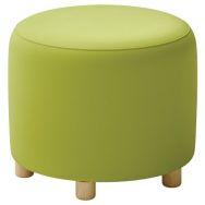 Pouf Joris Ø 50 cm tissu enduit PVC