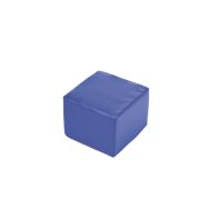 Pouf carré Poussin, bleu