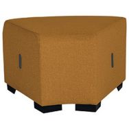 Pouf d'angle Hizia tissu polyester - Alba