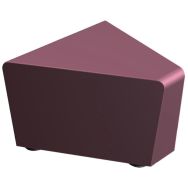 Pouf d'angle Maldiv enduit PVC Sokoa