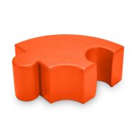 Pouf puzzle H.30cm courbe LXHXP:55x30x55 cm