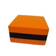 Pouf réglisse carré LXHXP:62x33x62 cm