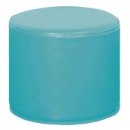 Pouf rond hauteur 32 cm - bleu
