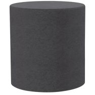 Pouf sur vérins de réglage diamètre 40xH43 cm gris orage