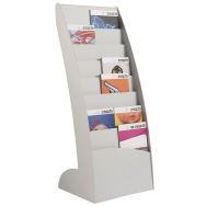 Présentoir Courbo sur pied 8 cases coloris gris