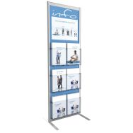 Présentoir Info sur pieds