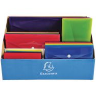 Présentoir de 60 pochettes pression Iderama polypropylène