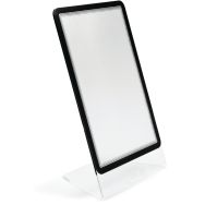 Présentoir de table - forme ''L'' - A4 - Port./paysage - Noir