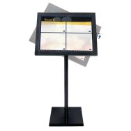 Présentoir led 144x50x5 cm noir - Black star