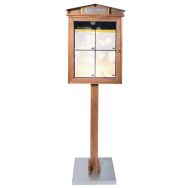 Présentoir led en bois 175x53x4 cm - Rustic