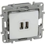 Prise double USB avec fixation à vis