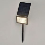 Projecteur solaire de jardin jardin à piquer noir