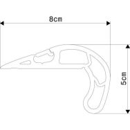 Protection d'arête en caoutchouc amortisseur - Mottez