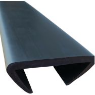 Protection pied de madrier 400x100 noir