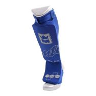 Protections Tibias+Pieds Montana bleu Karate et TKD JUNIOR