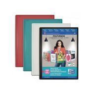 Protège-Documents Polyvision A4 200 vues / 100 pochettes Couverture Polypro Opaque Coloris Assortis