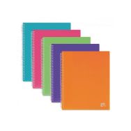 Protège-Documents à Spirale School Life A4 80 vues / 40 Pochettes Couverture Polypro Coloris Assortis