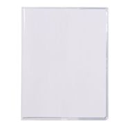 Protège-cahier+Marque-page Cristal Luxe 22/100ème 17x22 transparent incolore + porte étiquette