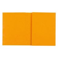 Protège-cahier carte lustrée forte 2 très grands rabats 225g 17x22 cm - Jaune