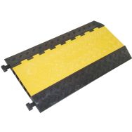 Protège câbles 5 canaux noir/jaune - 10 t