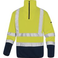 Pull polaire aspect polyuréthanell polyester haute visibilité