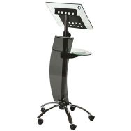 Pupître de conférence mobile finition chromé