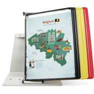 Pupitre métal A4 - 10 poches - Couleur Belgique
