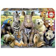 Puzzle Photo de classe animaux 300 pièces