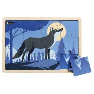 Puzzle bois - le loup ( 12 p)