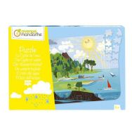 Puzzle éducatif carton 150 pièces cycle eau
