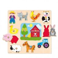 Puzzle ferme silhouette