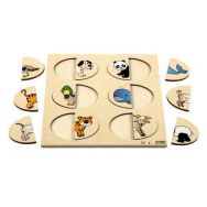 Puzzle les demi animaux