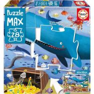 Puzzle max Les animaux sous marins 28 pièces