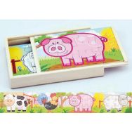 Puzzle panoramique 4 en 1 ferme