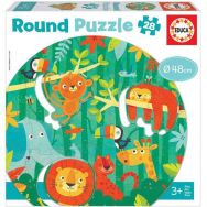 Puzzle rond jungle 28 pièces