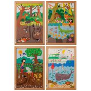 Puzzles au-dessus et en dessous, 28-35 pièces
