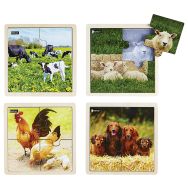 Puzzles bois - les animaux en famille