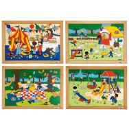 Puzzles d'activités pour enfants - ensemble de 4