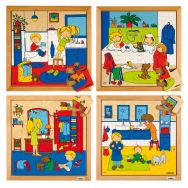 Puzzles d'hygiène - ensemble de 4