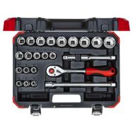 R69013024 Jeu de clés à douille 1/2'' 10-32mm 24  pièces