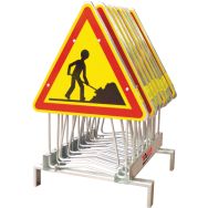 Rack à panneaux en acier galvanisé - Lot de 10