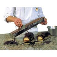 Raclette à bûche inox L 122mm largeur 80mm