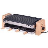 Raclette gril bois inox pour 8 personnes Elégance