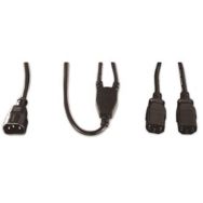 Rallonge électrique en ''Y'' 1 x C14 / 2 C13 - 1,8 m