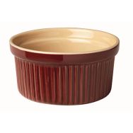 Ramequin à côte en porcelaine 17cl marron