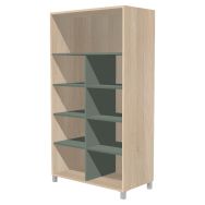 Rangement Identité tablettes L. 100 cm Pin/eucalyptus