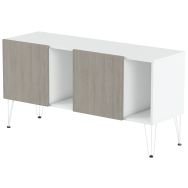 Rangement bas Java hauteur 774 cm 2 portes 2 niches - MBA